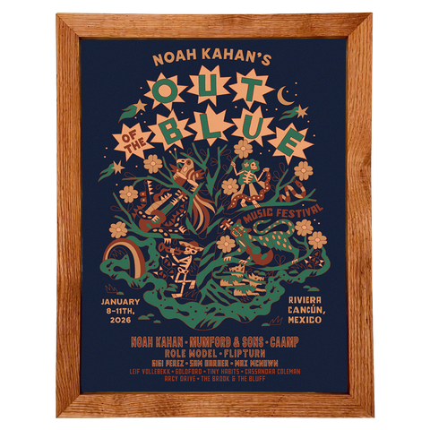 Framed Out of the Blue 2026 Lineup Color Variant Poster